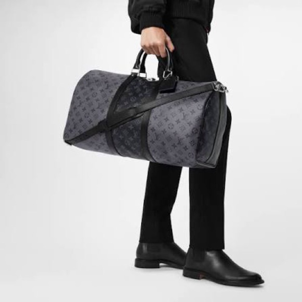 Louis Vuitton Monogram Eclipse Reverse Keepall Ba… - image 1